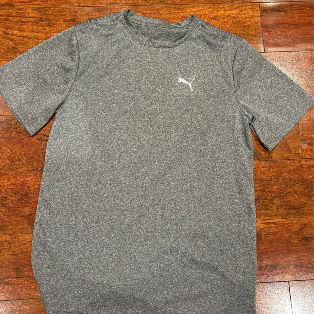 Puma Gray Short Sleeve Kids Tee
